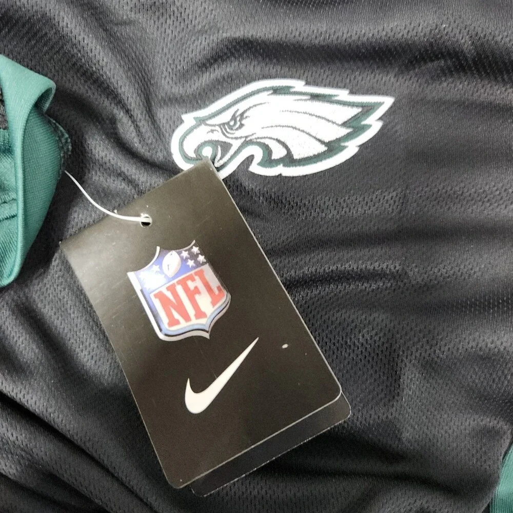 Nike Philadelphia Eagles Men's Polo Shirt Black Green Size S Authentic NFL 172